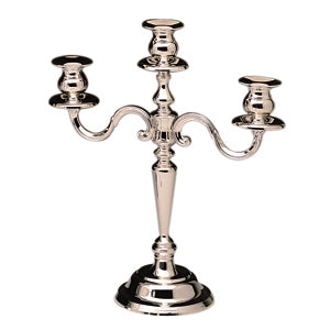 3 Light Silverplate Candelabra