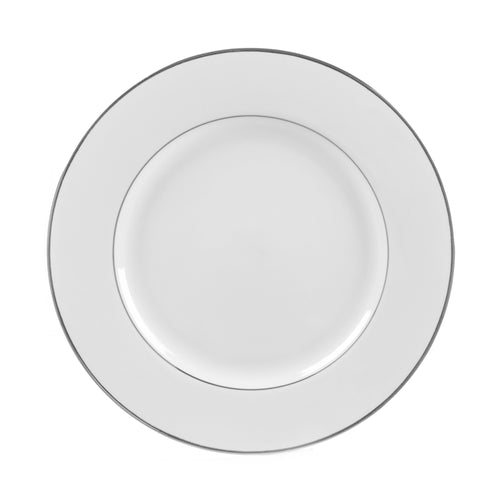 China 6 Bread and Butter Plate (White w/ Silver Trim)