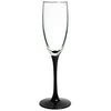 Champagne Flute with Black Stem